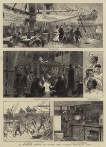 Notas de un Artista a bordo del barco de emigrantes Indus de Charles Auguste Loye